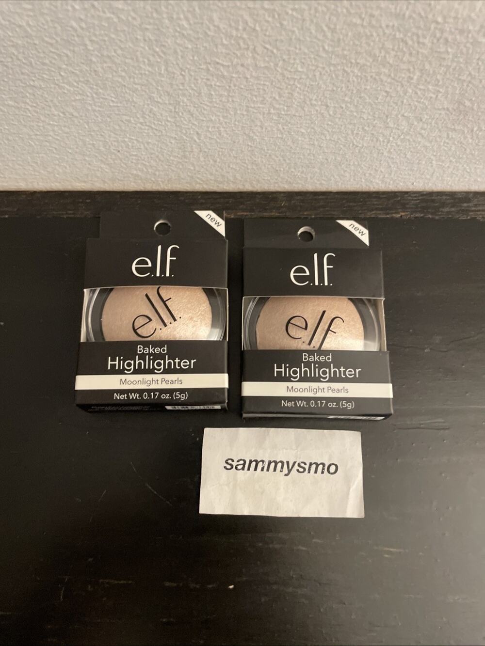 e.l.f. elf Baked Highlighter, 83704 Moonlight Pearls, 0.17 oz, x2